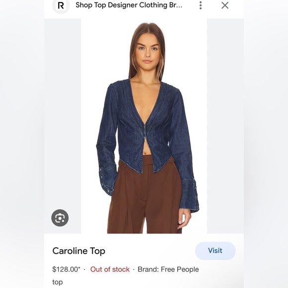 FREE PEOPLE Caroline 100% Cotton Top - Picture 8 of 8